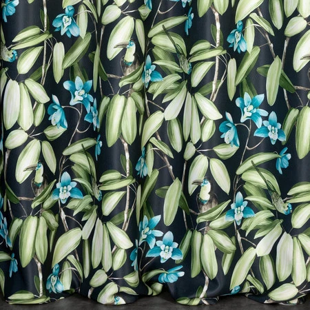 ZASŁONA GOTOWA LONI 140 X 250 CM CZARNY