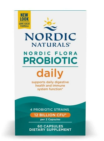 Nordic Naturals Nordic Flora Probiotic Daily Probiotyk 4 szczepy 60 kaps.