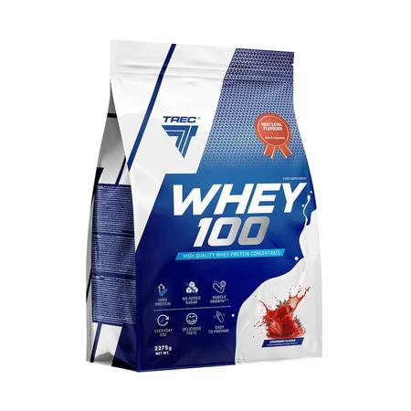 Trec odżywka białkowa WHEY 100 2275g smak truskawka