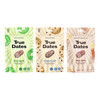 Zestaw mix: 1x True Dates Sour Apple daktyle o smaku kwaśnego jabłka 100g, 1x 	 True Dates Cookie Dough daktyle o smaku ciasteczkowym 100g i 1x True Dates Sour Cola daktyle o smaku coli 100g