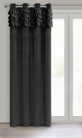 ZASŁONA GOTOWA ERIN 140 X 250 CM CZARNY