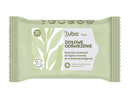  Med Ziołowe Odświeżenie naturalne chusteczki do higieny intymnej 20szt.