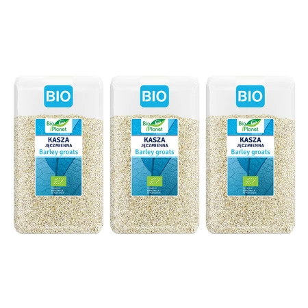 Zestaw 3x Bio Planet − Kasza jęczmienna Bio − 1 kg