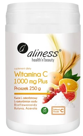 Aliness Witamina C 1000 mg Buforowana PLUS x 250g proszek