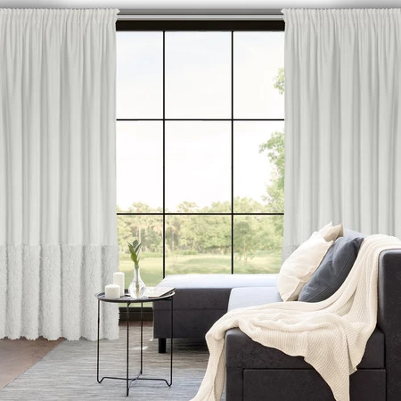 ZASŁONA GOTOWA MARION 2 NA TAŚMIE 140 X 270 CM BIAŁY