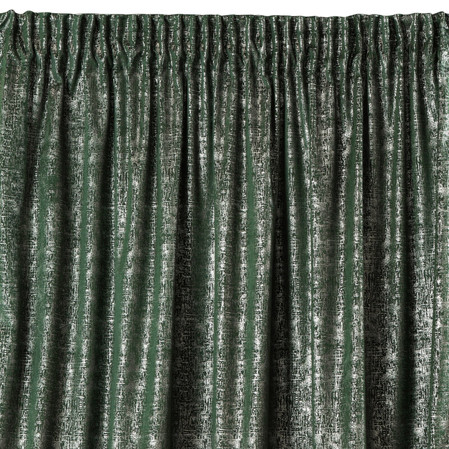 ZASŁONA GOTOWA D91 CYPR NA TAŚMIE 140 X 270 CM ZIELONY