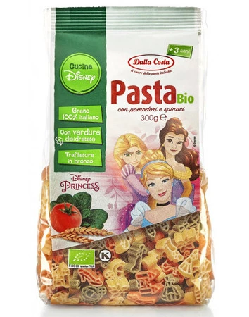 DALLA COSTA MAKARON (SEMOLINOWY TRÓJKOLOROWY) DISNEY PRINCESS BIO 300g