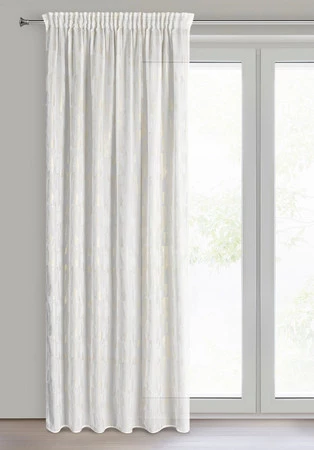 FIRANA GOTOWA ILARIA NA TAŚMIE 140 X 250 CM BIAŁY