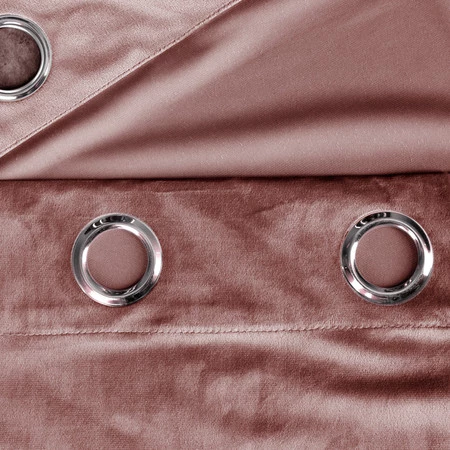 ZASŁONA GOTOWA D91 ROSA 140 X 270 CM CIEMNORÓŻOWY