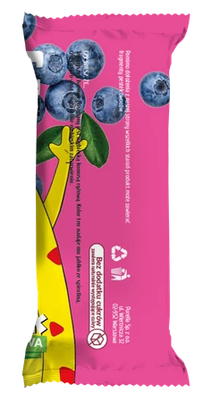 BeRAW Kids Baton owocowy Guma balonowa - 25g baton dla dzieci