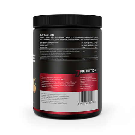 7Nutrition Creatine Monohydrate 500g Orange