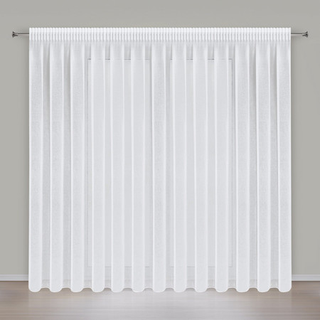 FIRANA GOTOWA ELPIDIA NA TAŚMIE 350 X 250 CM BIAŁY