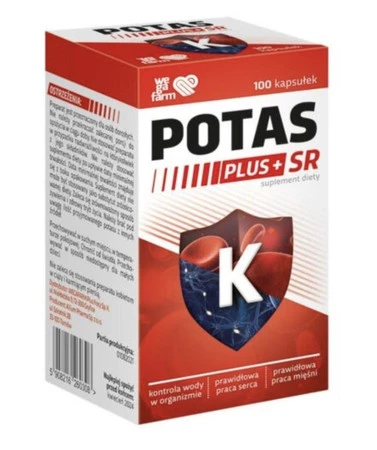 WegaFarm Potas Plus SR 100 kaps.