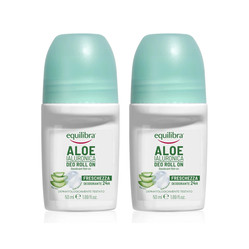 Zestaw: 2x Equilibra Aloesowy Dezodorant w kulce z kwasem hialuronowym 50ml