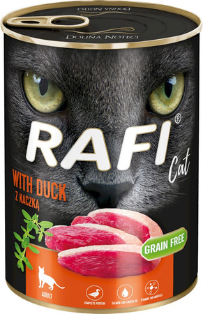 DOLINA NOTECI RAFI Cat Adult Kaczka bez zbóż 400g