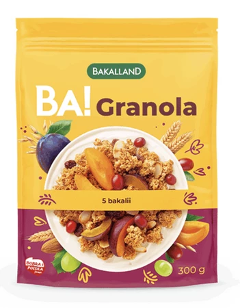 Bakalland BA! Granola 5 bakalii 300g pełnoziarnista