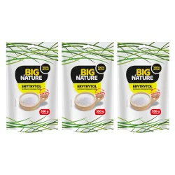 Zestaw 3x Big Nature Erytrytol zamiennik cukru 350g