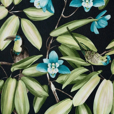 ZASŁONA GOTOWA LONI 140 X 250 CM CZARNY