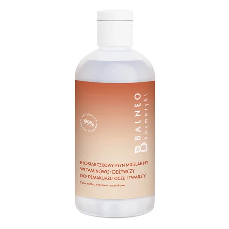 Balneokosmetyki - Biosiarczkowy płyn micelarny witaminowo-odżywczy do demakijażu twarzy i oczu 300ml