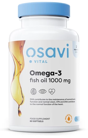 Osavi Omega-3 Olej Rybi 1000mg  – 60 kaps.