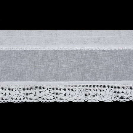 Firana gotowa Lari na Taśmie 150 x 30 cm, Biały