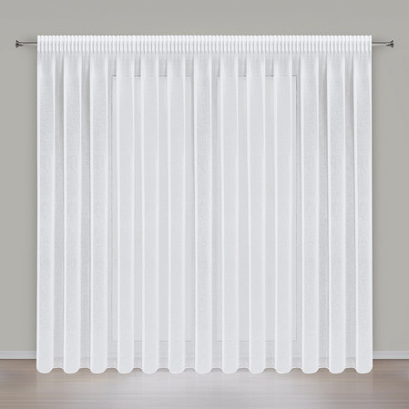 FIRANA GOTOWA ELPIDIA NA TAŚMIE 350 X 250 CM BIAŁY