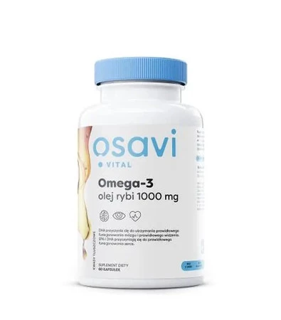 OSAVI Omega-3 olej rybi 1000 mg  - 60 kaps.