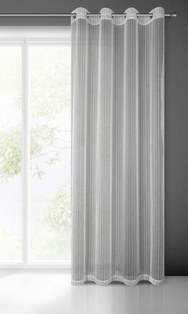 FIRANA GOTOWA NOELIA 140 X 250 CM SREBRNY