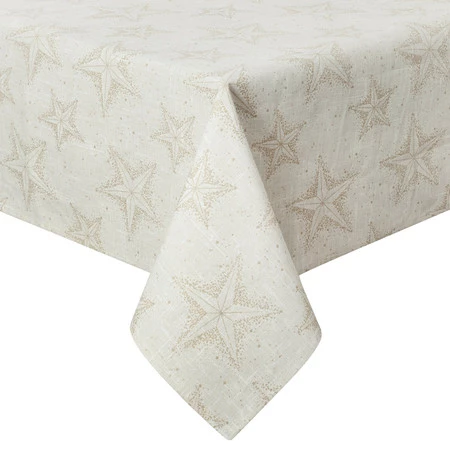 Obrus świąteczny rozm.: 140 x 220 cm, kolor: kremowy