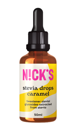 N!CK'S Nicks Stevia Drops Caramel Słodzik karmelowy bez cukru 50ml