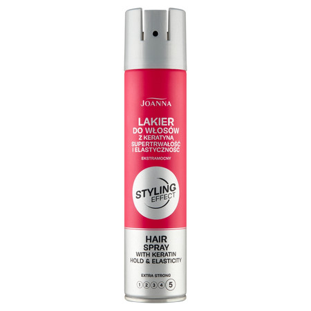 Styling Effect lakier utrwalający do włosów z keratyną Ekstramocny 250ml