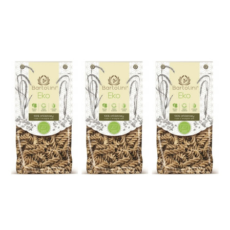 Zestaw: 3x MAKARON (ORKISZOWY RAZOWY) ŚWIDERKI BIO 250 g - BARTOLINI