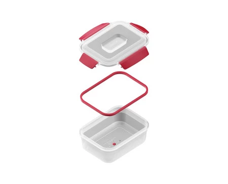 JJ-Zestaw 4 pojemników 1,1l prostokątnych NestLock