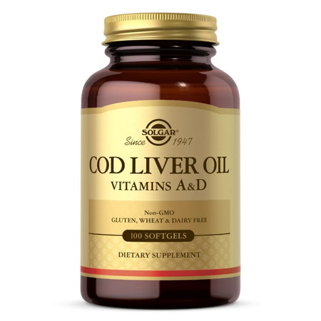 Cod Liver Oil - Vitamins A&D (100 kaps.)