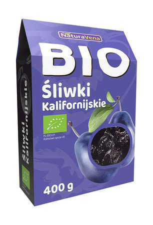 NATURAVENA ŚLIWKI KALIFORNIJSKIE BIO 400 g