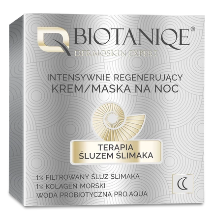 Biotaniqe - Terapia Śluzem Ślimaka, Intensywnie Regenerujący Krem/Maska na Noc - 50 ml