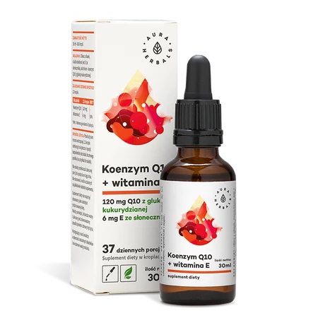 Koenzym Q10 + witamina E - w kroplach (30 ml)