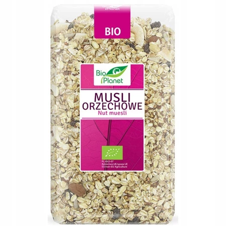 MUSLI ORZECHOWE BIO 600 g - BIO PLANET