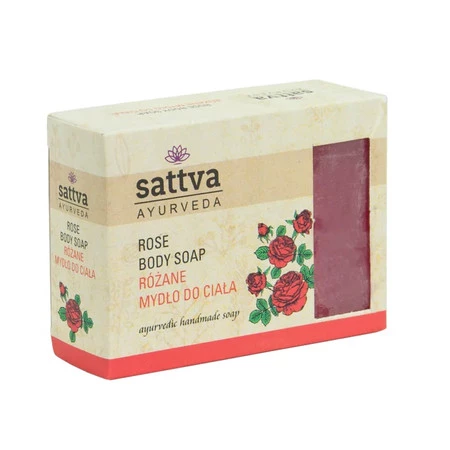 Sattva - Mydło w kostce do ciała Róża 125g