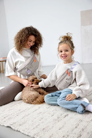 PALOPA Torebka nerka na smakołyki dla psa Emma taupe