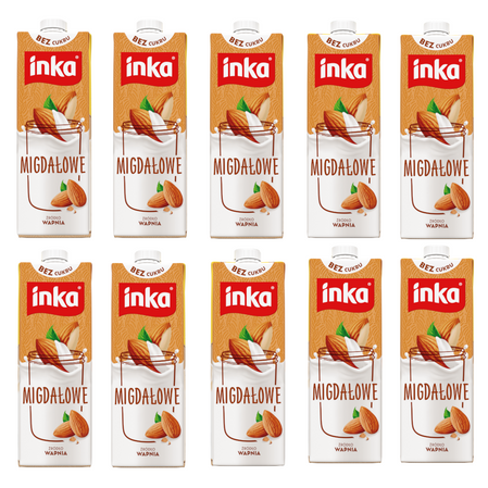 INKA NAPÓJ MIGDAŁOWY 1L x 10 szt