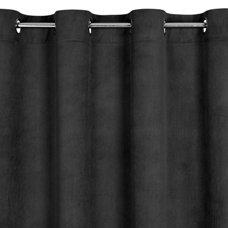 ZASŁONA GOTOWA MILO 140 X 250 CM CZARNY