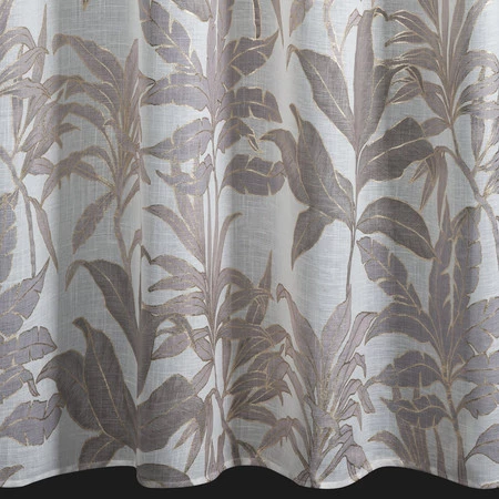 Zasłona gotowa 135X250 biała z szampańskim nadrukiem