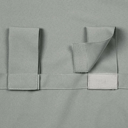 ZASŁONA GOTOWA GARDEN NA SZELKACH 155 X 200 CM SREBRNY