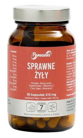 Panaseus Sprawne Żyły 50 kaps.