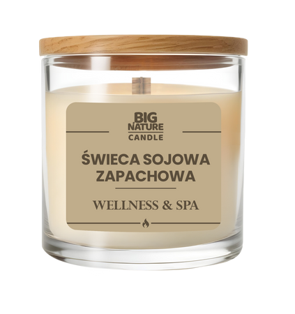 Big Nature Świeca sojowa o zapachu WELLNESS&SPA 155g