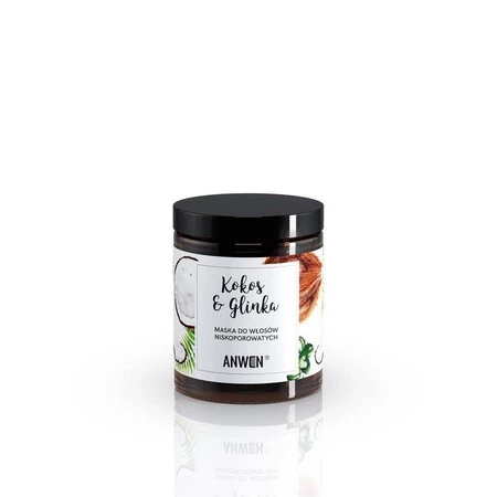 Anwen - Maska do włosów. Kokos i glinka - 180 ml