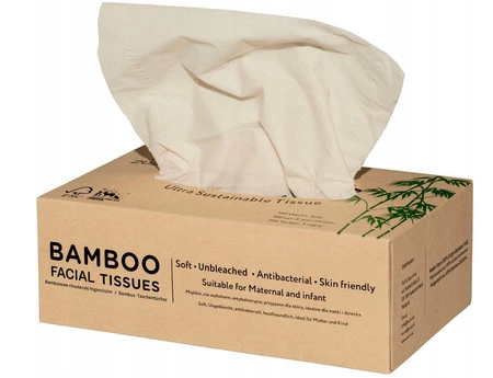ZUZii − Bambusowe chusteczki 3-warstwowe w kartoniku − 100 szt.