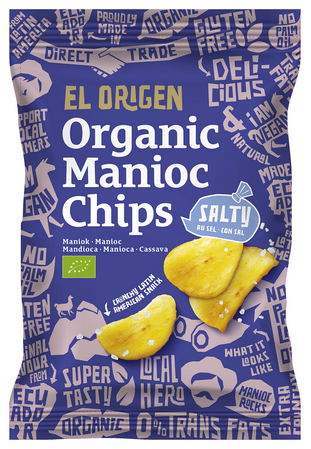 CHIPSY Z MANIOKU SOLONE BIO 60 g - EL ORIGEN