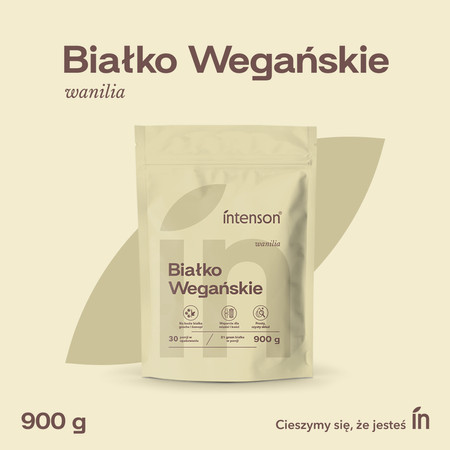 Intenson Wegańskie białko smak wanilia 900g